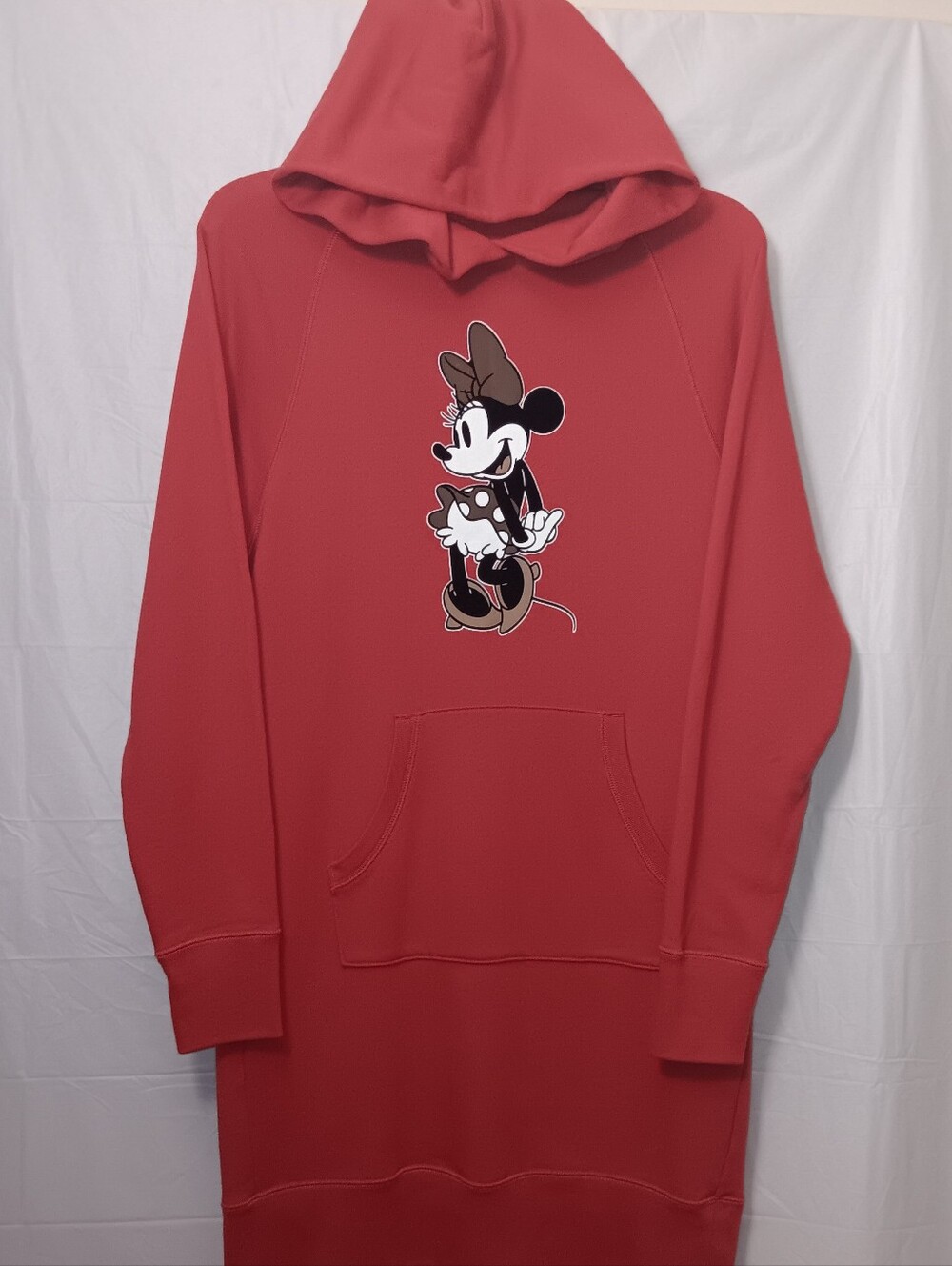 DUSNEY CLASSIC MINNIE MOUSE HOODIE SWEATSHIRT DRESS XS"